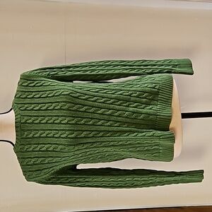 LL Bean Green Sweater